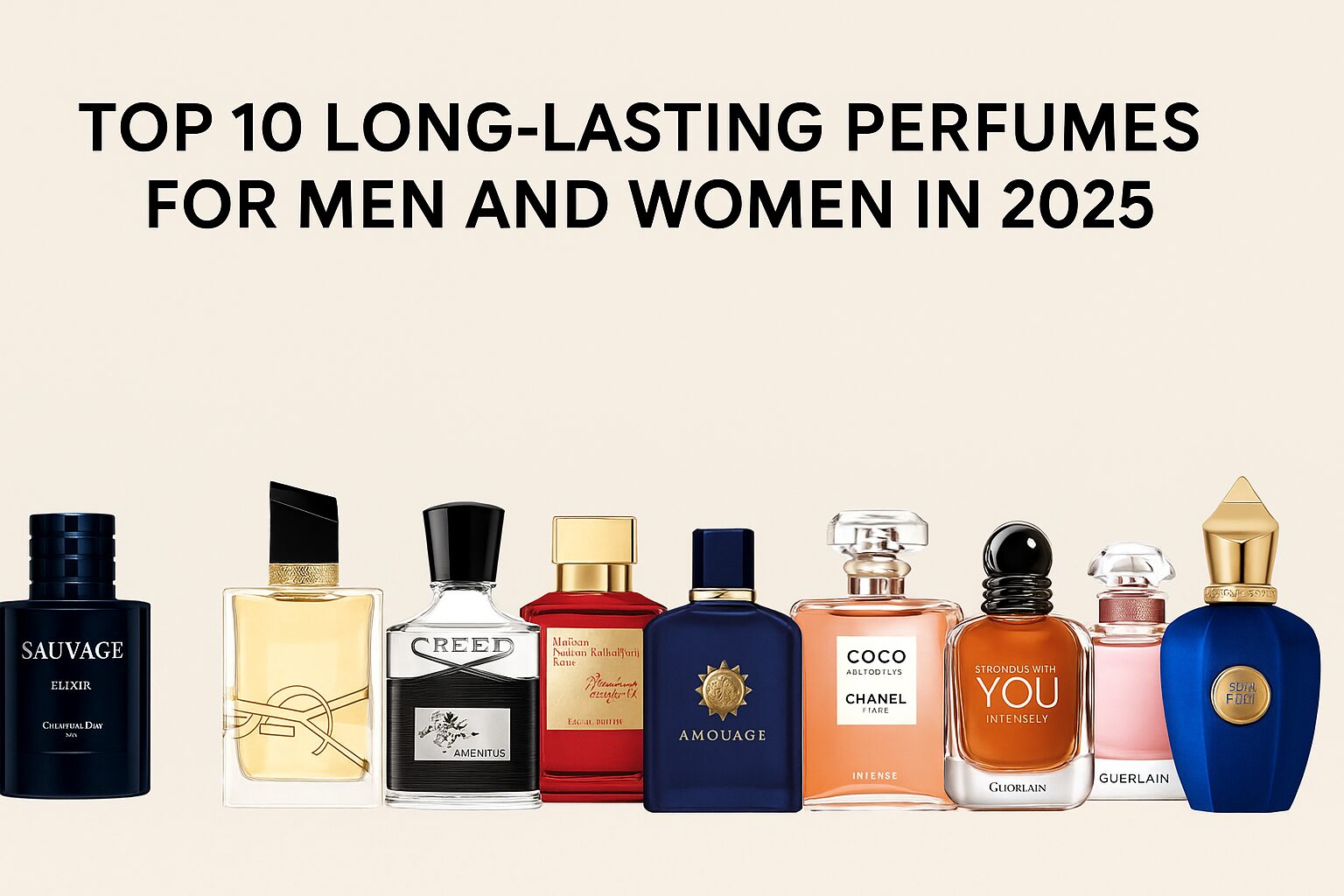 Top 10 Long-Lasting Perfumes for Men and Women in 2025